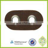 Sportwear Clothing Leather Cord End Stopper With Two Holes