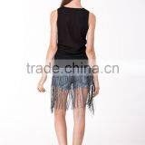 New Design Clothing Manufacturers Beaded Tassels Top For Women thumbnail-3