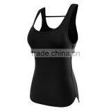 High Quality Solid Color Wholesale Custom Womens Sport Tank Top thumbnail-4