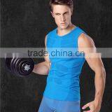 New Model Fitness Skinny Bodybuilding Excercise Sleeveless Compression Shirts for Men thumbnail-1