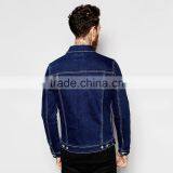 Popular Dark Blue Denim Jacket in New Model for Men Outdoor Wear thumbnail-2
