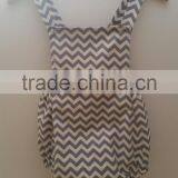 High Quality Low Price Newborn Baby Summer Clothes Toddler Girls Cotton Chevron Design Rompers