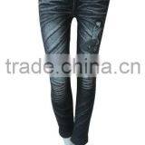 Jeans Printing Leggings Seamless Woman Underwear Ladies Seamless Leggings thumbnail-1