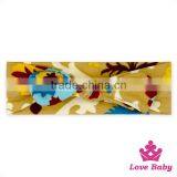 Korean Fancy OEM Service Lovely Style Knitted Pattern Printed Bow Custom Cotton Newborn Baby Headband Accessories thumbnail-2