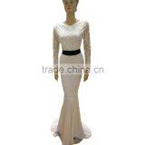 Ladies Long Sleeve Maxi Dresses Western Evening Party Wear Fish Tail Cut Dress thumbnail-3