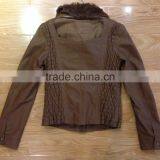 Lady pu Leather Motorcycle Jacket/motorcycle Blazer #PL8920 thumbnail-2