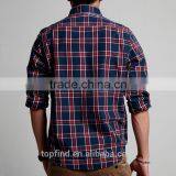 2016 Classic Casual Plaid Pattern Long Sleeve Flannel Italian Shirt for Men thumbnail-2