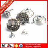 Hi-ana Button2 Over 20 Years Experience Custom Fancy Brass Button