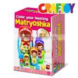 Educational Toy Make Your Nesting Doll Color Your Nesting Matryoshka thumbnail-3