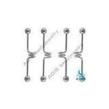 Stainless Steel Spiral Luster Spiral Industrial Barbell Jewelry / Ear Piercing Jewelry thumbnail-1