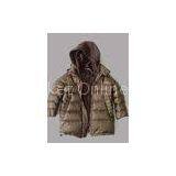 Fashion Hooded Baby Childrens Down Jackets Brown Long Sleeves thumbnail-1