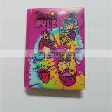 Custom Size Cute Colouring Handmade Led Light Paper Cute Notebook With Button