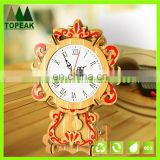 3D diy clock wooden puzzles arts and craft kid toy(install of battery will move the clock)