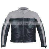 HMB-0477A LEATHER JACKETS MOTORBIKE COATS BLACK BIKER STYLE