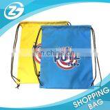 Cheap Reusable Custom Promotional Printing 210d Polyester Drawstring Backpack thumbnail-3