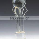 Popular Design Clear Standing Crystal Trophy For Organization Souvenirs