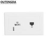 300Mbps 118 Type Wall Mount Wireless AP Access Point Socket WiFi Repeater Extender Router for Hotel Domitory Office Room thumbnail-2