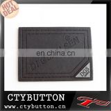 black pu leather heat-cut embossed logo custom printed labels