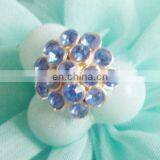 2013 New Fashion Rhinestone Round Button Invitation Card Button Garment Accessory