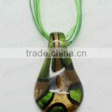 crystal pendant Lampwork Glass Pendant Necklace Lampwork glass Necklace glass bulb pendant lamp with wax cord