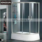 Guangzhou Aluminium Alloy frame Half Round Shower Enclosure With Acrylic Tray K-7709