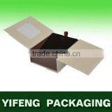 Decorative 2 Open Jewelry Cardboard Storage Boxes With Black Velvet Inner Tray