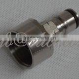 Stainless Carbonation Cap, Ball Lock Type, Fit on Soft Drink PET Bottles, With Dip Tube, Homebrew Kegging, New
