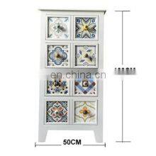 Painted Natual Wooden Cabinet With 5 Drawers Living Room Furniture thumbnail-1