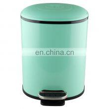 Новый стиль корзины для мусора. Специальный узор на крышке. Покрытие железной пудрой. Нержавеющая сталь. Корзина для мусора с устойчивой педалью thumbnail-1