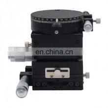 80x80mm Crossed Guide Rail SEMXYZR-80 XYZR 4-Axis Micrometer Linear Stage Manual Linear Stage thumbnail-5