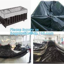 PE Dumpster Container Drawstring Liners,8 Mil Black Open Top Drawstring Dumpster Container Liners,Polyethylene Roll-off thumbnail-4