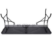 Portable Outdoor Patio Furniture Rectangular Plastic Foldable Banquet Catering Bbq Camping Picnic Folding Table thumbnail-2