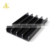 Black Powder Coating Aluminum Extruded Parts Custom For Industry ZHONGLIAN thumbnail-4