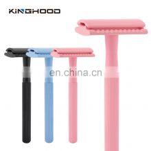 Barber Good Quality Metal Plastic Free New Design Safety Double Edge Shaving Razor thumbnail-4