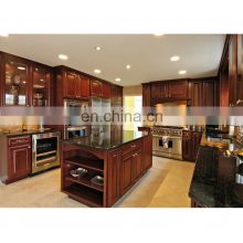 Natural wood custom design hutch wood pantry residential kitchen cabinetry