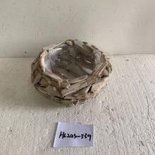 Natural New Garden Flower Basket Fir Material for Home Garden