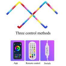 RGBIC LED Photo Decor Wall Lamp Smart Home Lights App Wall Sconces TV Gaming Lights Glide Light With Music Sync thumbnail-4