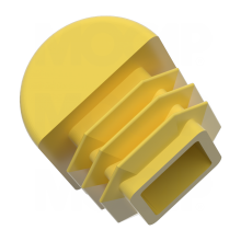 Plastic Domed Ribbed Square Plug Tube Pipe thumbnail-4