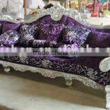 Graceful European Noble Living Room Wooden Sofa Sets thumbnail-3