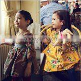 Puff Sleeve Floral Girl Dress 2015 Wholesale 6Years