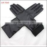 Long Women Dresses Imitation Leather Fabric Wholesale Factory Gloves thumbnail-5