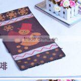 Good Quality Fashion Baby Boys Girls Snowflower and Snowman Knitted Cashmere Scarf for Christmas thumbnail-3