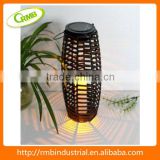 Solar lantern with PVC rattan