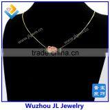 Synthetic Opal Elephant Gem Stone With 18K Gold Plated 925 Silver Necklace thumbnail-1