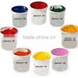 Manual 4 Color 1 Station Table Top Rotary Silk Screen Printing Machine With Some Printing Materials for Flat Items thumbnail-5