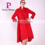 2016 New Design Spring Women Length Slim Fit Wool Coat With Belt thumbnail-5