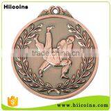 Wholesale Custom Cheap High Quality Gold Casting Metal Sports Award Jiujitsu Medal thumbnail-2