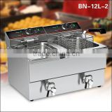 Restaurant equipment stainless steel counter top electric air fryer/pressure fryer BN-12L-2