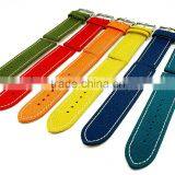 Supreme Grade Genuine Leather Lining Canvas Watch Straps thumbnail-4