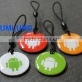 Waterproof 13.56MHz RFID Tags With Strap NFC Passive Keyfob